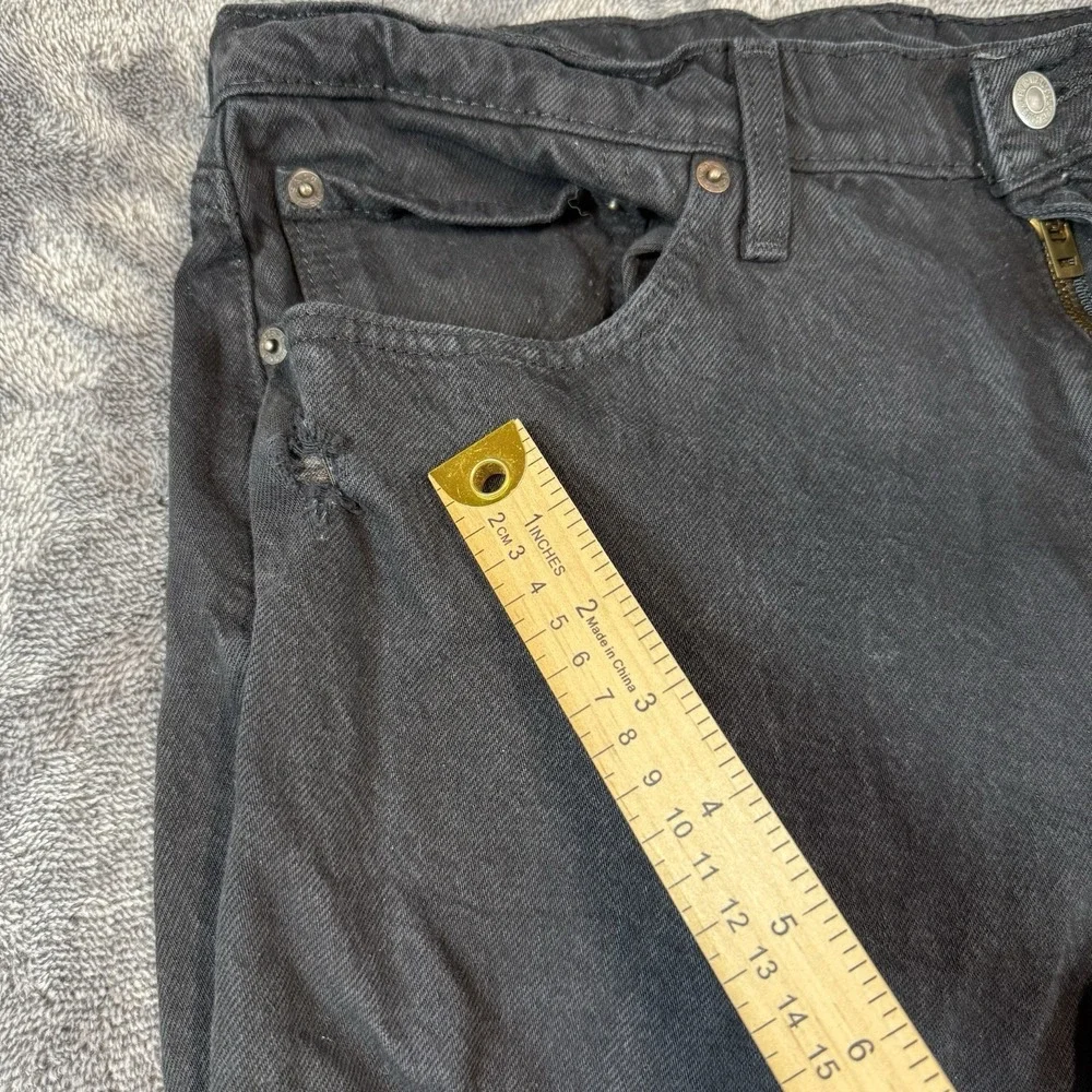 Levi's Jeans Men's 36x30 Black Denim 511 Slim Distressed